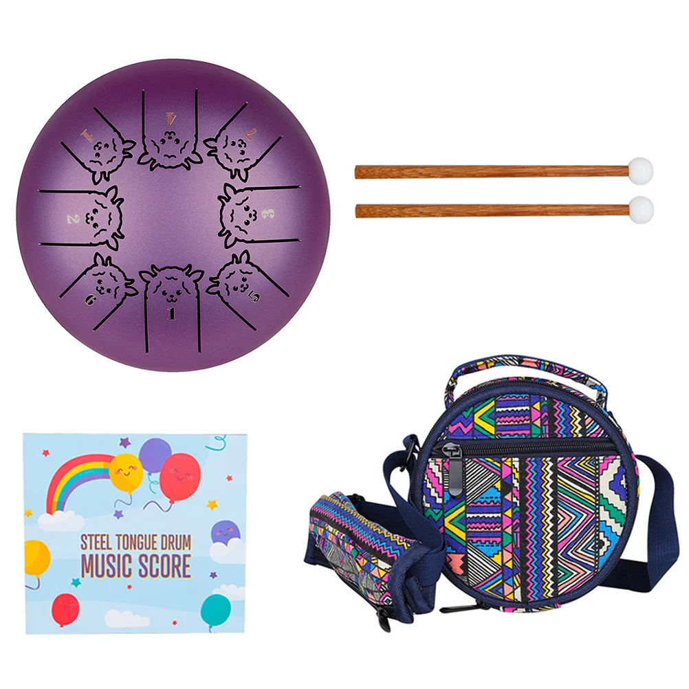 

1 Набор Карманный барабан для языка перкуссионный инструмент с поддоном для взрослых
