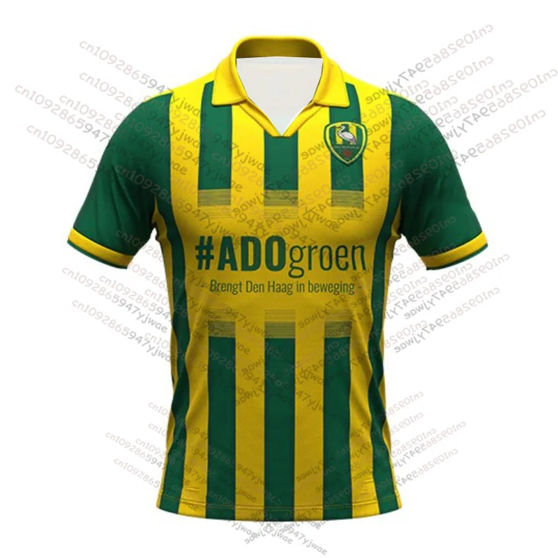 아도 덴 하그 25/26 홈 축구 유니폼 여름 여성 남성 통기성 빠른 건조 훈련 어린이 티셔츠 유니섹스 루즈 피트니스 탑