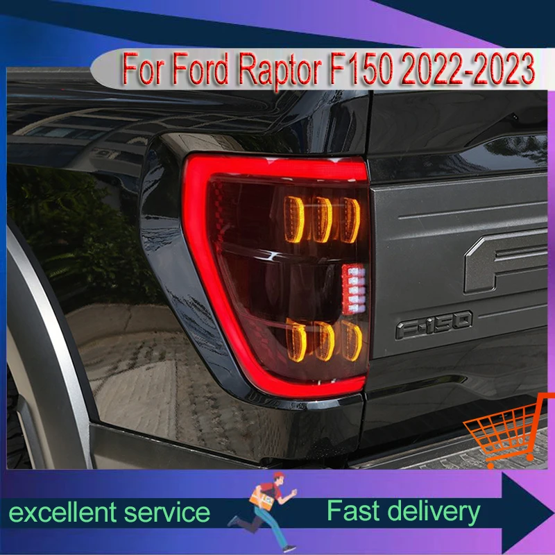 

Лампы для Ford Raptor F150 F-150 2022-2023, задние фонари, стоп-сигнал, сигнал поворота, задние фонари, подключи и играй, автомобильные аксессуары, 2 шт.