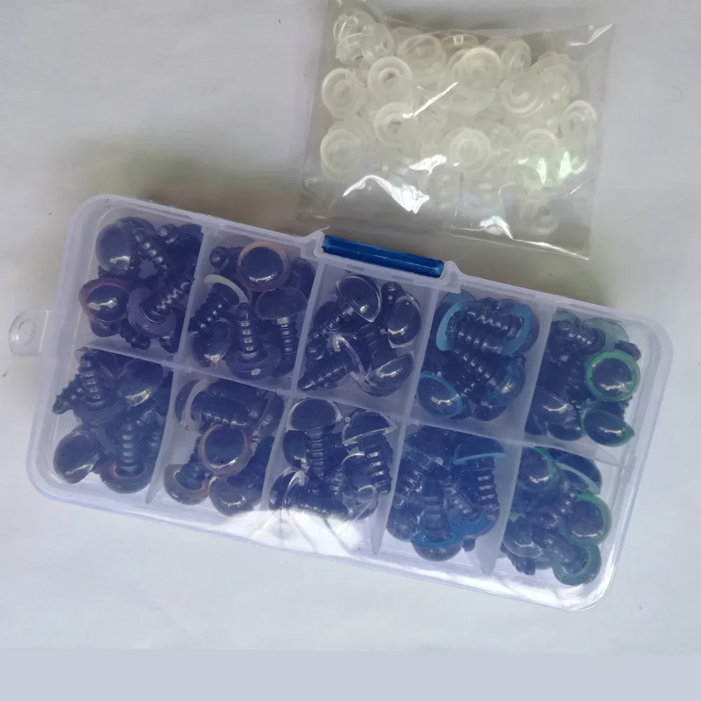 Plastic Safety Eyes 100PCS For Teddy Bear Doll Animal Puppet Crafts Kids Toys