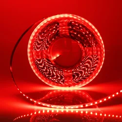 Vibrant Multi-Length LED Strip Lights - Flexible & Waterproof Ribbon - 10m (Red)