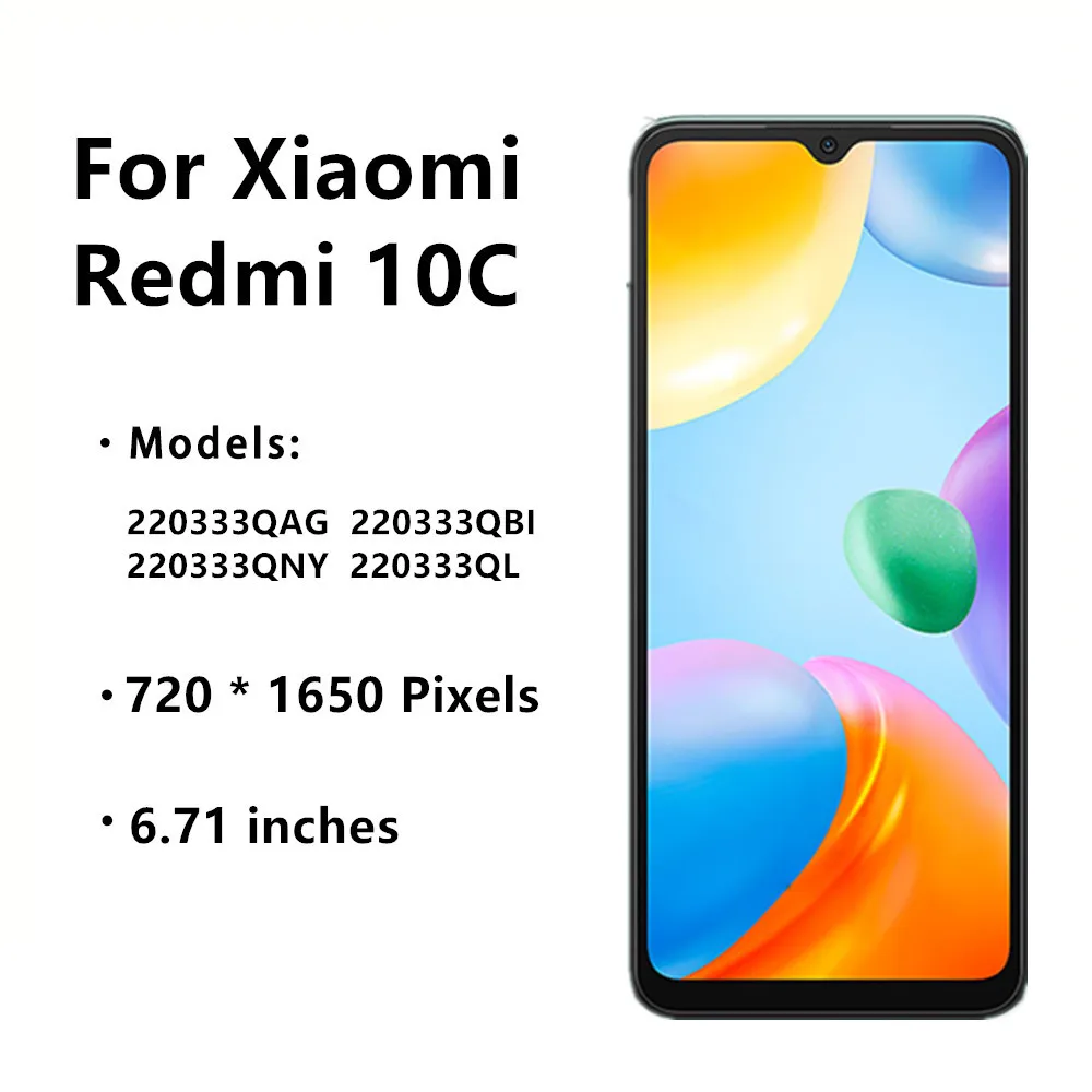 LCD Display Screen 6.71" For Xiaomi Redmi 10C