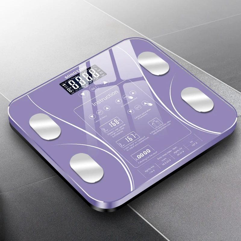 Intelligent Digital Bathroom Weight Scale BMI Body Fat Scale Body Composition Monitor