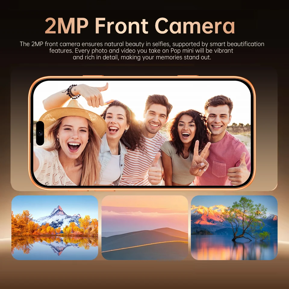 IVMI Global 17 Mini Smartphone Pro Max Android Cellphone 3G Dual SIM WIFI Bluetooth Play Store Screen Toys Small Mobile Phones