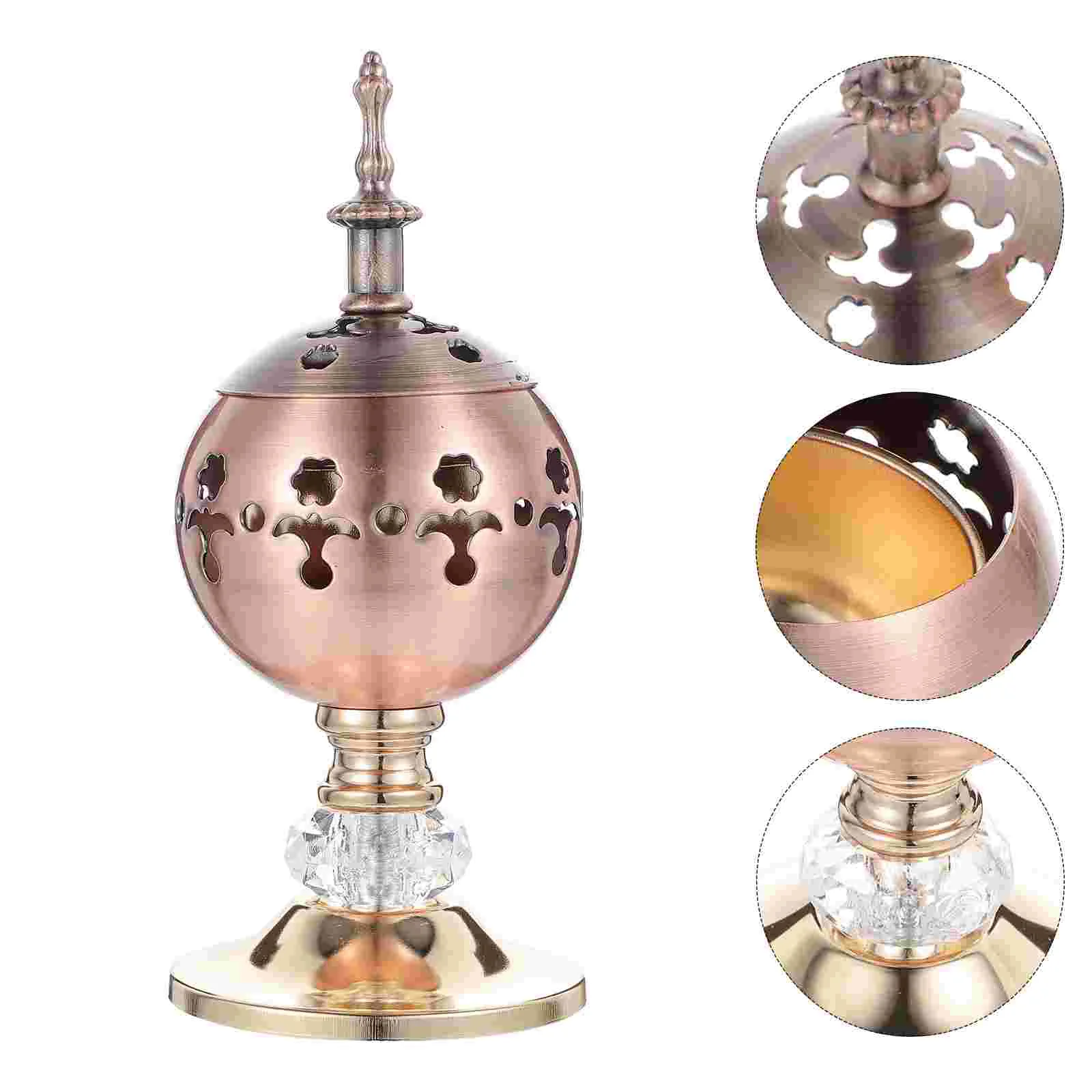 

1Pc Iron Candlestick Hollow-out Stand Home Scented Stick