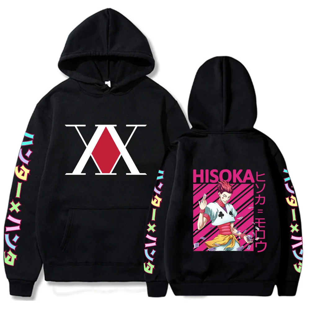 

Hunter X Hunter Hisoka Streetwear Sweatshirt Anime Hoodie Print Hooded Sweatshirts Loose Long Sleeve Men Clothes Pullover Fall