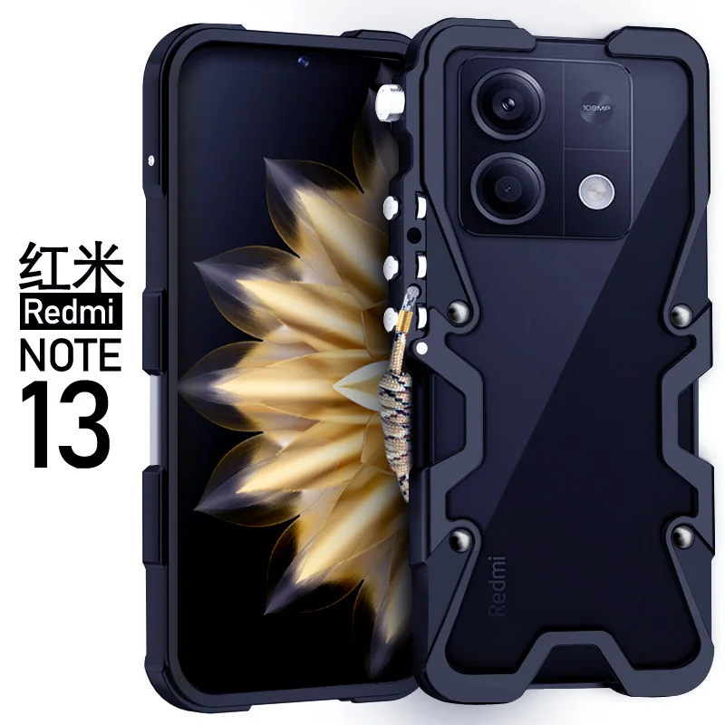 Custodia In Alluminio Con Vetro Protettivo Per Xiaomi 13T / 13T PRO - Luxury Metal Armor Hybrid