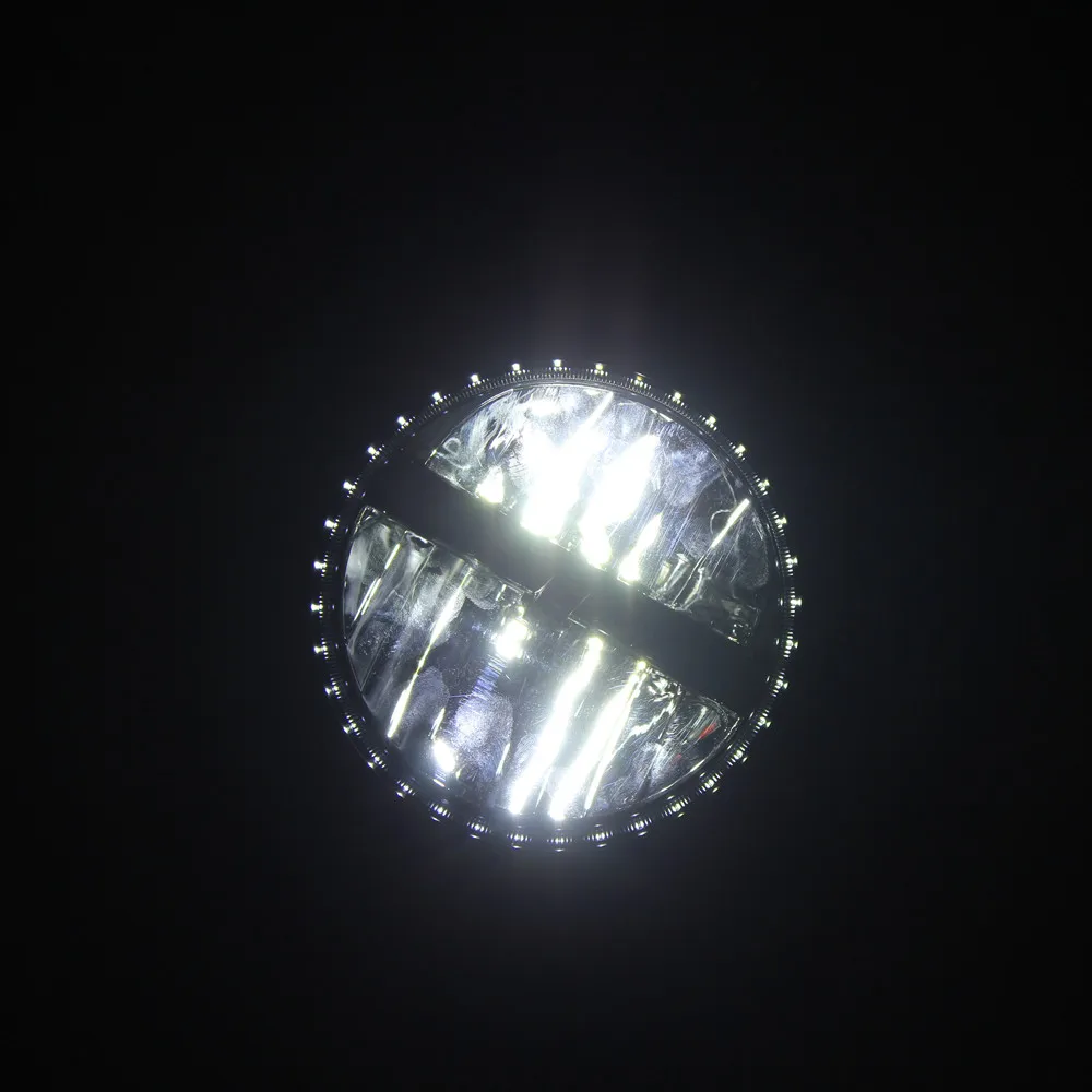 지프 랭글러 JK 2007-2017 LANTSUN J106용 7인치 Led 헤드라이트 헤드램프 36W 1쌍