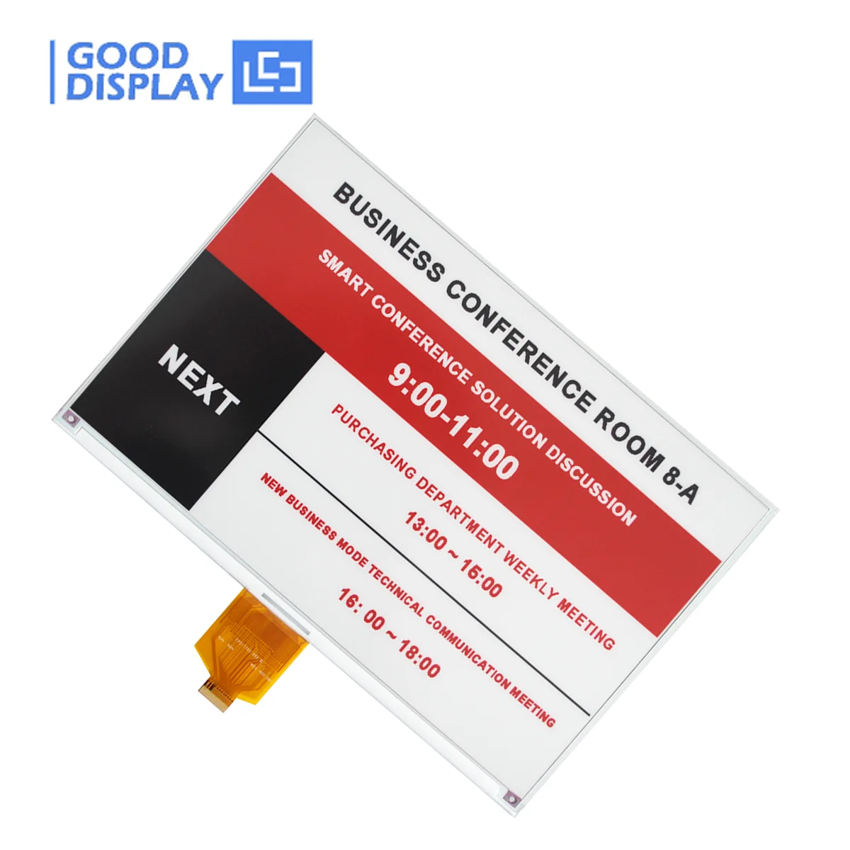 10.2 Inch Tri-Color E-Ink Display B/W/R 960x640 High