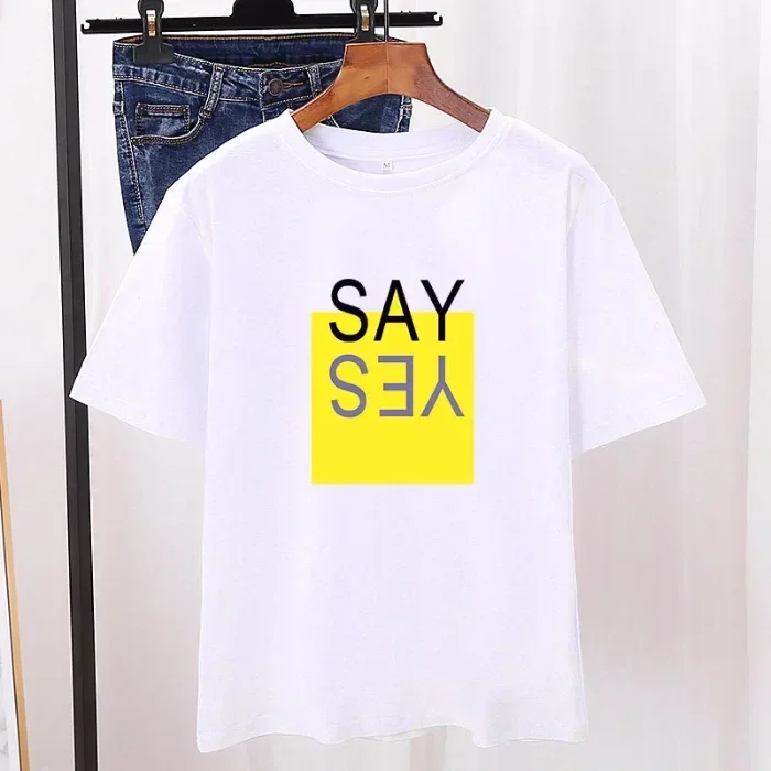 

Pure cotton t-shirt female letter printing women's clothing 2020 new short-sleeved student loose top gray22