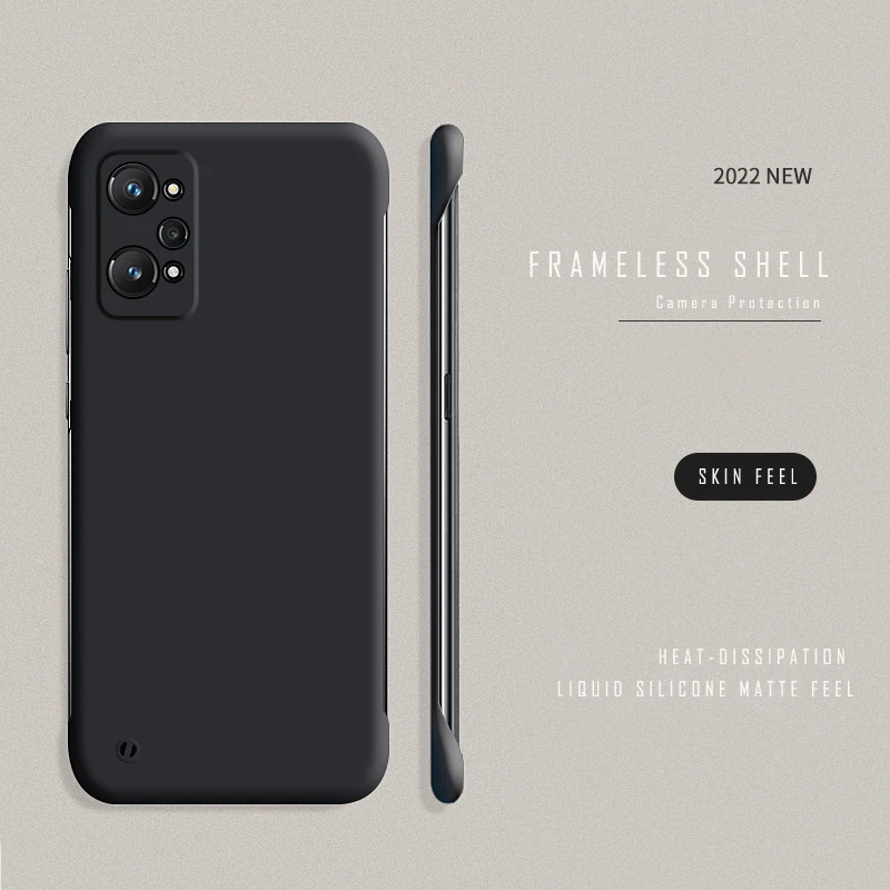 Εξαιρετικά λεπτή σκληρή θήκη υπολογιστή χωρίς πλαίσιο για OPPO A91 A31 A5 A9 2020 Realme GT Master Explore GT Neo 2 3 Ματ Θήκες καλύμματος_voghion.com