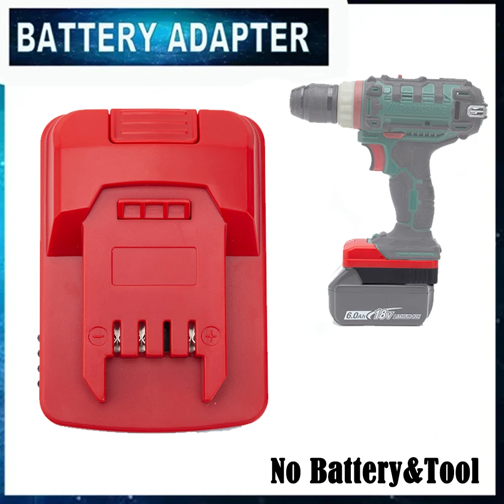 Battery Adapter Converter For Makita 18V Li-ion Battery To Parkside X20V Performance Power Tools Cordless(NO Battery &Tool) battery adapter converter for makita 18v bl1850 li ion battery to parkside lidl x20v power drill tools cordless no battery