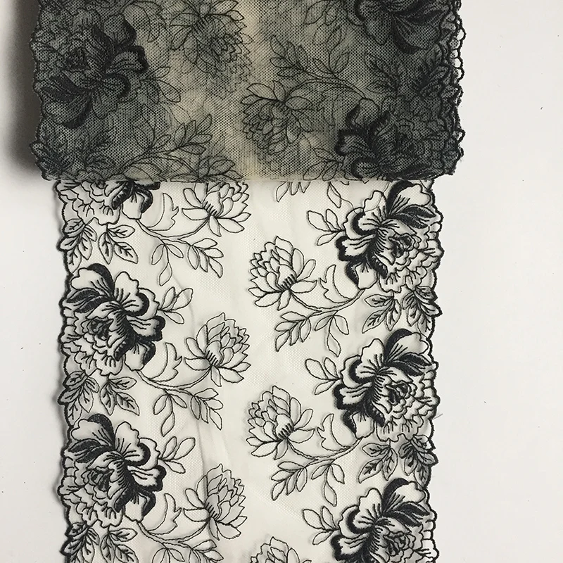 

20Yards Bilateral Embroidered Lace Trim Net Embroidery Lace Fabric Mesh DIY Lace Sewing Fabric Bra Crafts New Arrivals
