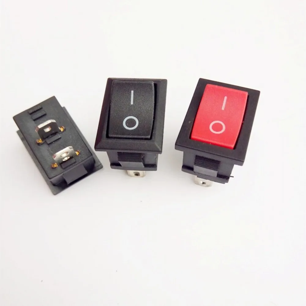 250v kcd11 snap in rocker on off preto vermelho branco 100pcs 04
