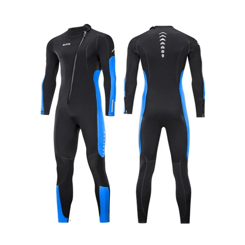 Premium 3mm neoprene wetsuit homem ternos de uma peça manter quente
