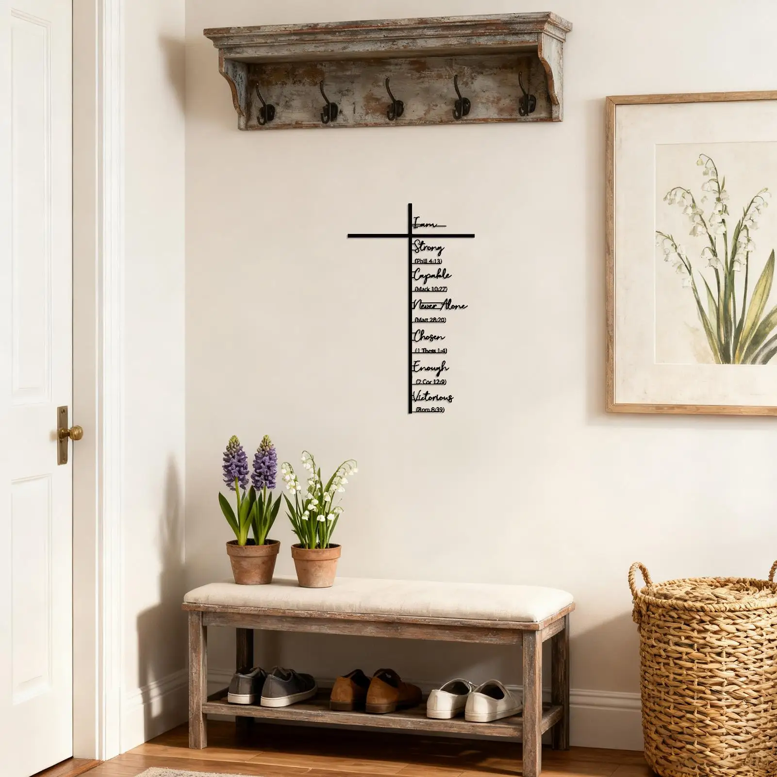 Cross Wall Decor Elegant Christian Hangable Metal Cross Wall Art For Living Room Bedroom Entryway Church Wedding Office