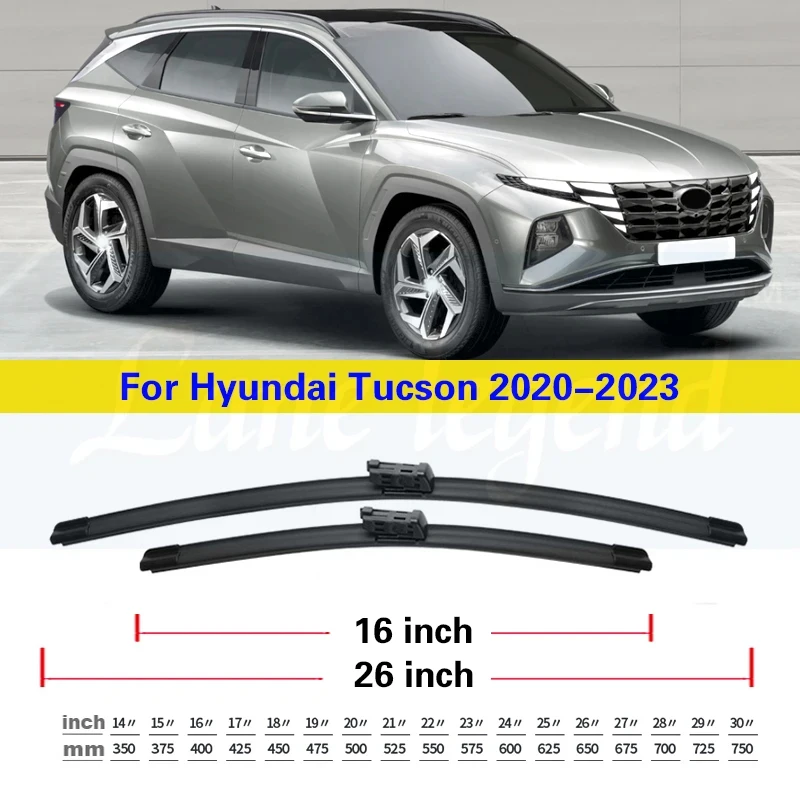 Фото Автомобильный стеклоочиститель для Hyundai Tucson 2020 2021 2022 2023, передние стеклоочистители, стеклоочистители, автомобильные щетки от дождя, автомобильные аксессуары 26 