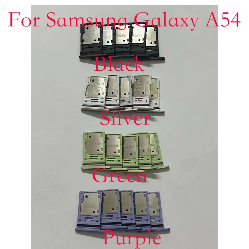 1pcs For Samsung Galaxy A54 A546 A546B SIM Card Tray Holder SD Slot Adapter Replacement Part