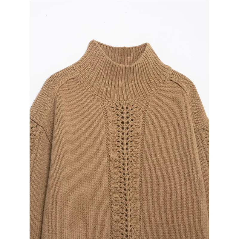 Women's Knitted Pullover Women Fashion Long Sleeve Turtleneck Sweater 2025 New Casual Winter Loose Knitwear Sweaters Tops ﻿ ﻿