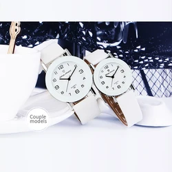 Reloj de pulsera de cuarzo analógico para mujer, pulsera de cuero de acero inoxidable, informal, a la moda