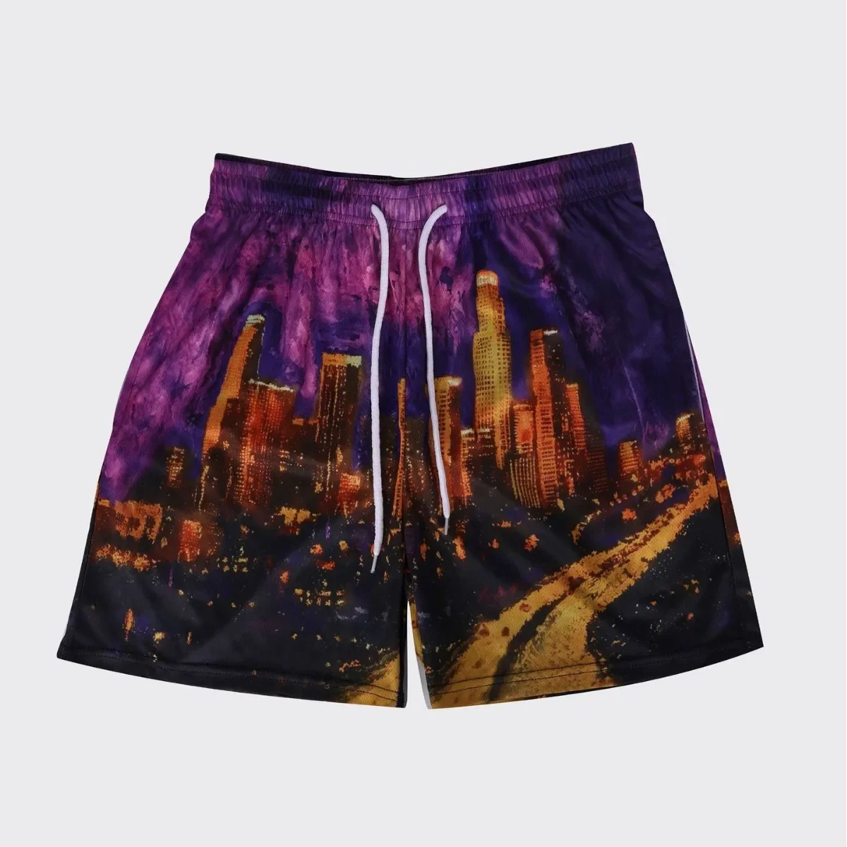 Trendy Beachwear Men's Printed Four-Quarter Shorts Skateboarding Sporty Casual Pants Cross-Border Fashion