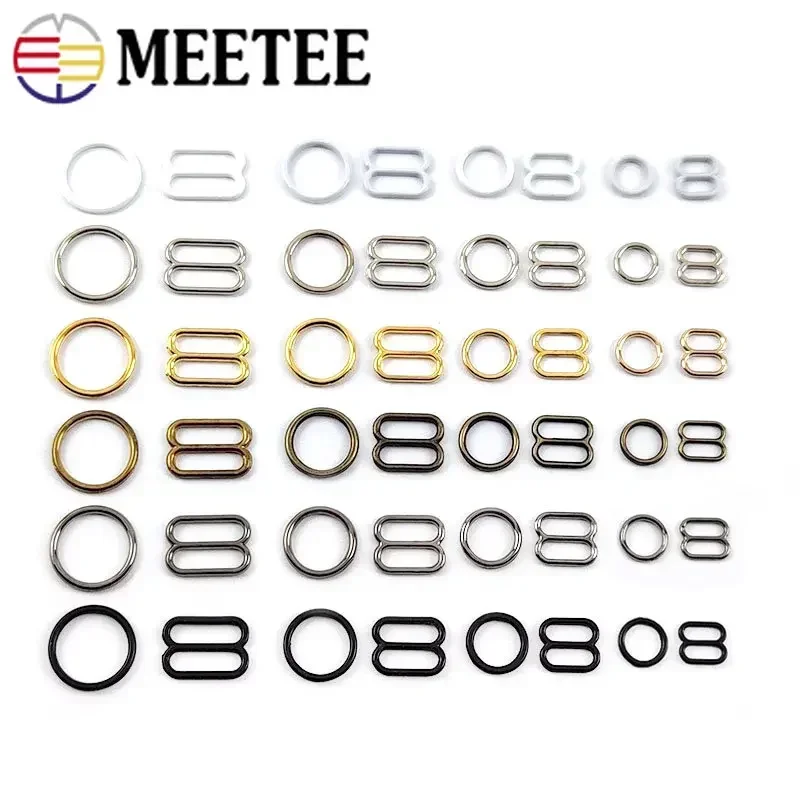 XDMING 50Sets O Ring Gesp 6-15Mm BH Ondergoed Bikini Aanpassen Slider Sluiting Jarretel Jurken Strap Connector Haak Accessoires XDMING 50Sets O Ring Gesp 6-15Mm BH Ondergoed Bikini Aanpassen Slider Sluiting Jarretel Jurken Strap Connector Haak Accessoires
