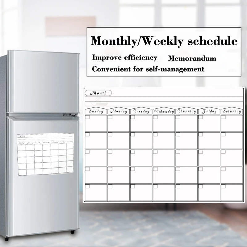 A3 Size Magnetic Refrigerator Monthly Weekly Planner Calendar Table Dry Erase Whiteboard Schedules Fridge Sticker Message Board magnetic calendar dry erase whiteboard magnetic whiteboard magnetic dry erase board whiteboard wall sticker