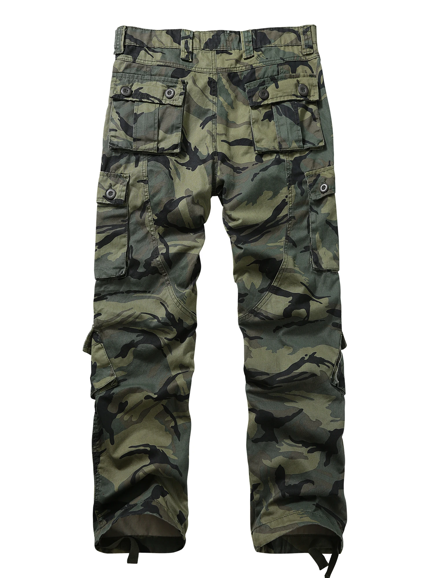 AKARMY - Pantalones cargo casuales para hombre, pantalones militares de  camuflaje, de combate, pantalones de trabajo con 8 bolsillos (sin cinturón)