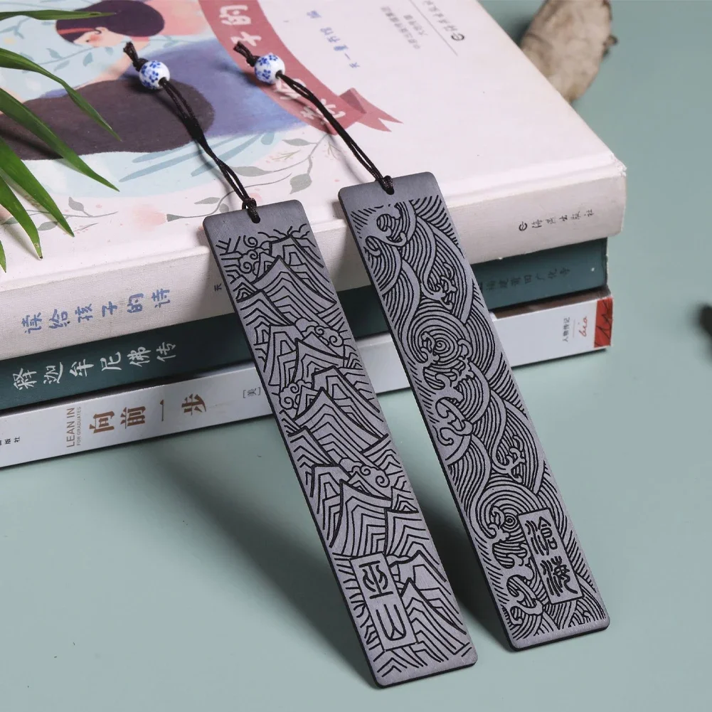 Chinese Style Wooden Bookmark Retro Carving Mahogany-wooden bookmark bookmarks stationery supplies