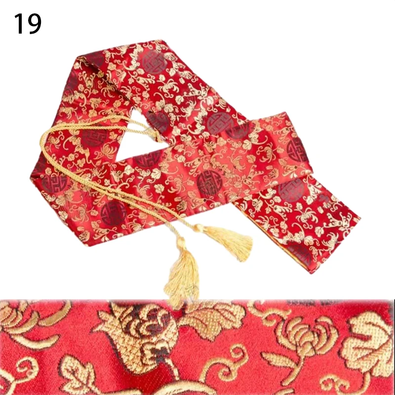 Chinese Style Silks Tote Bags Katana Kendo Bamboo Sword Storage Bag Japanese Katana Protective Pouch Kung Fu Painting Organizer 3