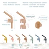 Baby Soft Silicone Drinking Straw Clip Holder Baby Feeding Soup Milk Juice Straw Children's Tableware Feeding Bowl Accessories 4