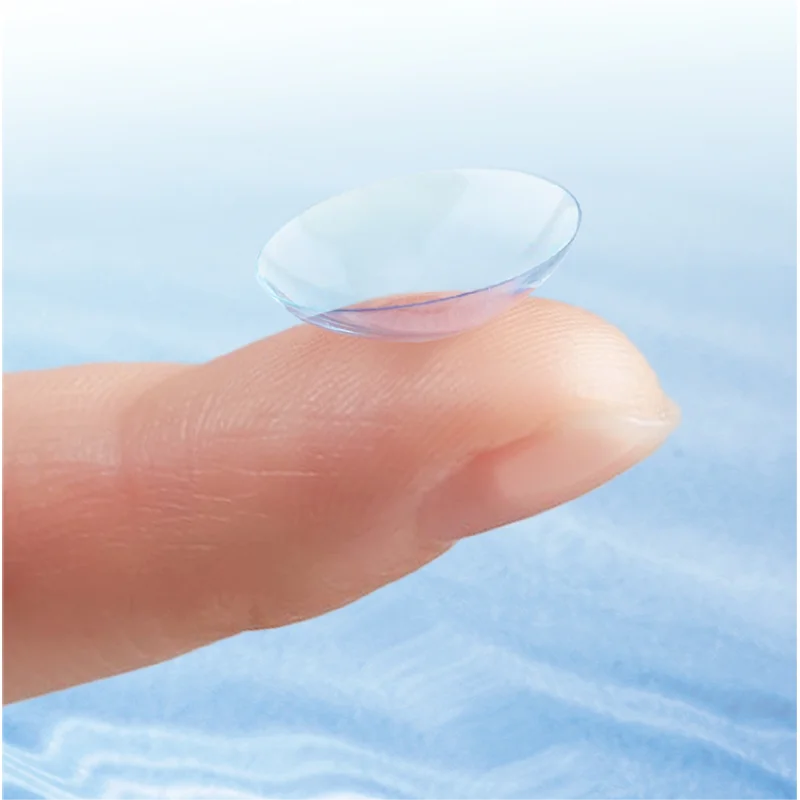 Lentilles De Contact Transparentes Pour Myopie, 1 An, 2 Pièces/boîte, Avec Dioptrie 1 À 10
