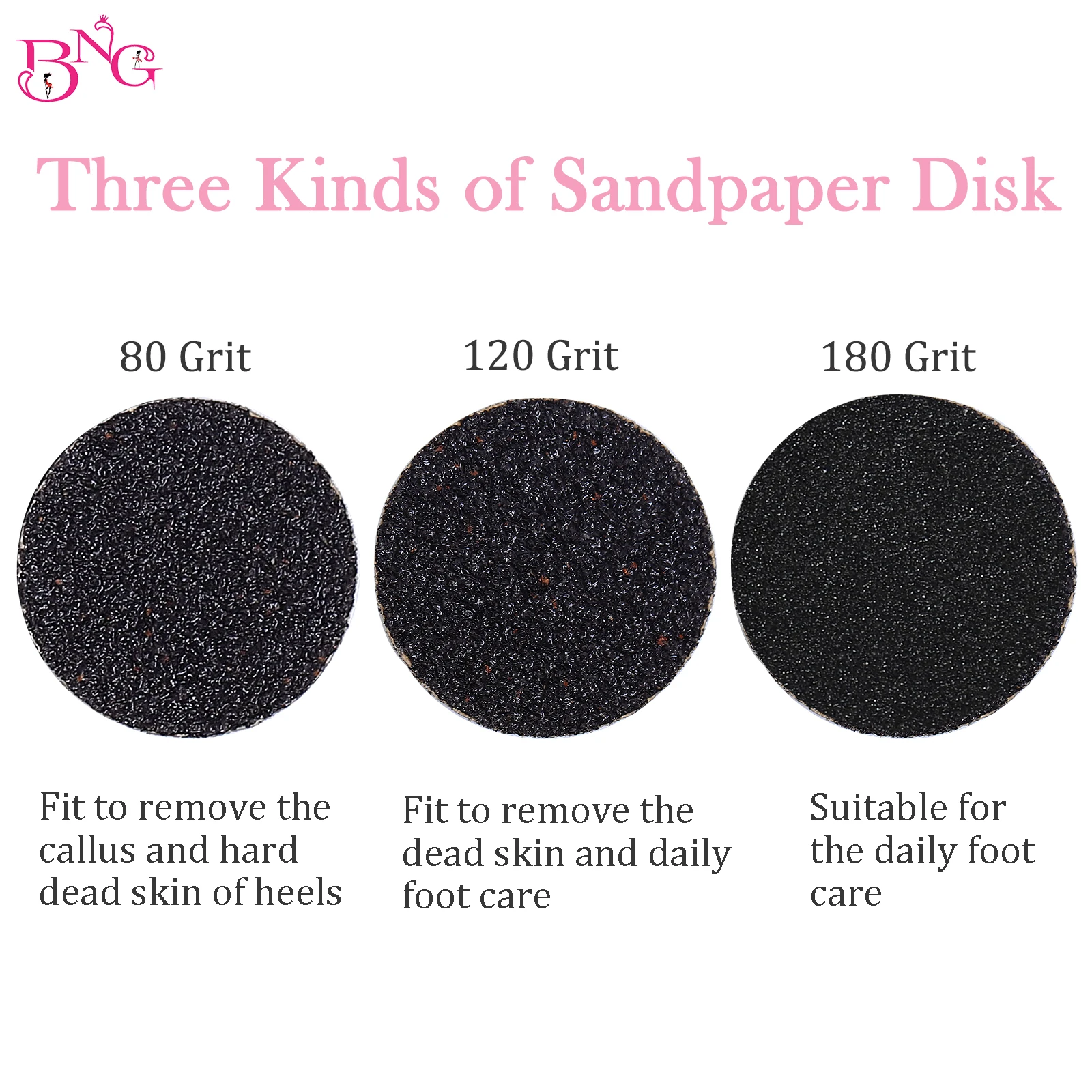 Foot Dead Skin Sandpaper Smart Wheel Pedicure Disc File Manicure Tool Replaceable Sandpaper Cuticle Callus Remover 25MM - Image 3