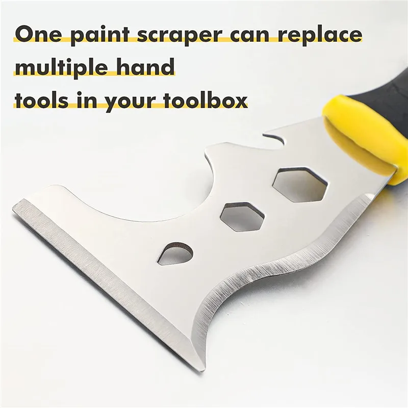 13 in 1 Multifunctional Putty Knife Scraper Caulk Removal Tool Painters Tool for Wallpaper Scraper Construction Can Opener