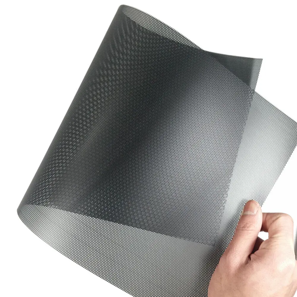 DIY Computer Mesh 30CM Fan Dust Filter PC Case Dust Filter for Network Net Case Chassis Cover for Speaker Fan Cooler Black Computer Dust Filter Computer Dust Cover