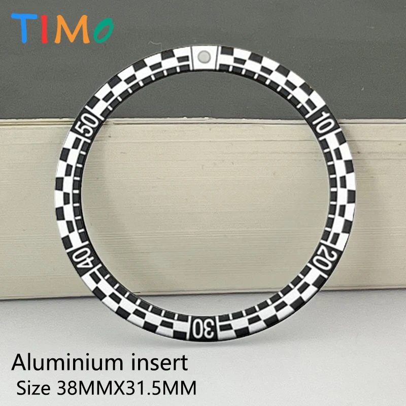 Premium 38x31.5mm Aluminum Bezel Insert