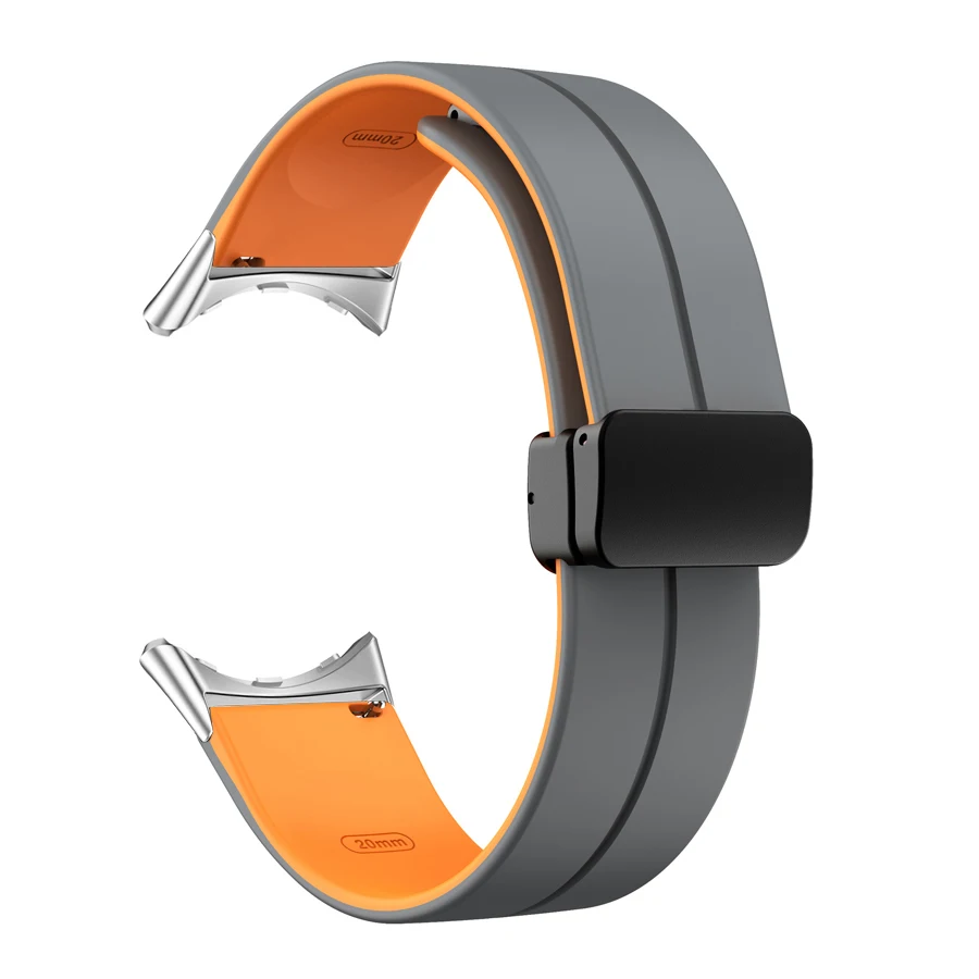 Silicone Magnetic Buckle Strap for Pixel Watch - Adjustable and Comfortable Replacement Wristband Bracelet