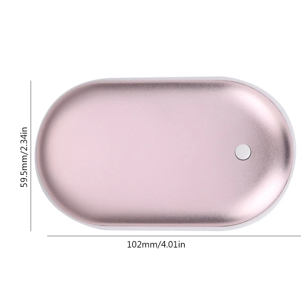 2-in-1 Mini Electric Hand Warmer Rechargeable Portable Hand Warmers Winter Electric Heater Power Bank For Outdoor Camping Travel
