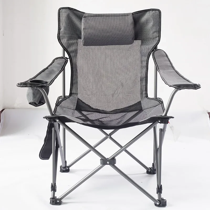 Oxford 600D Polyester Outdoor Picnic Fish Beach Chair Foldable Folding Camping Chair
