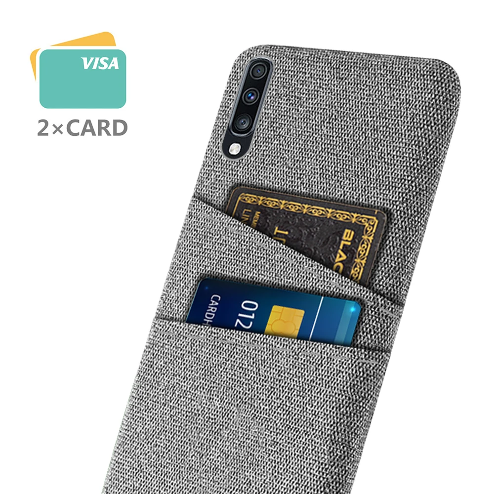 Per Samsung Galaxy A70 A50 A30S Custodia In Tessuto Di Lusso Dual Card Cover Per Samsung A70 2019 Funda A 70 S A 50 A 30 S Coque