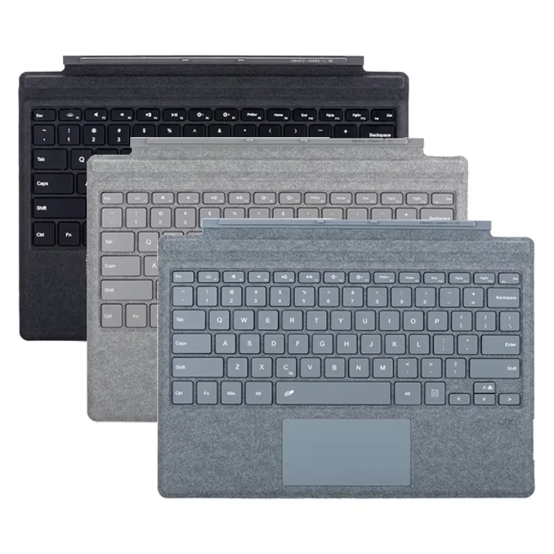 Wireless Trackpad Keyboard for Microsoft Surface Pro 3/4/5/6/7/7 Plus Bluetooth Backlit Ultra-Slim Touchpad Type C Rechargeable
