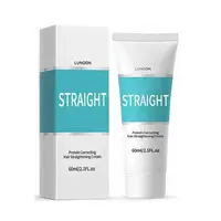 Crème lissante professionnelle à la kératine, traitement endommagé, lissage plus rapide, soins pour cheveux bouclés, crème correctrice de protéines, 60ml 4