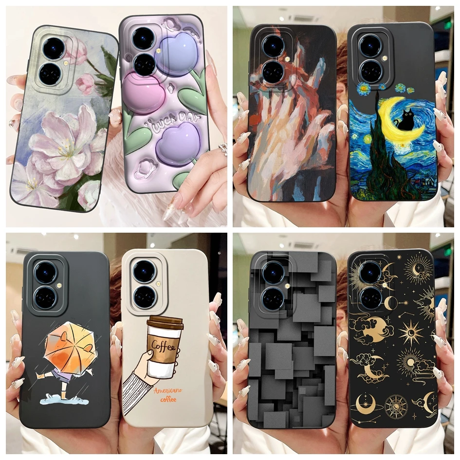 Fashion Pattern Soft Silicone Shockproof Bumper Phone Case Cover