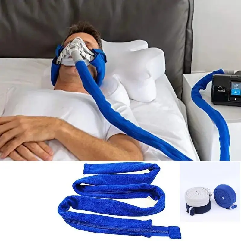 1.8m Soft Washable CPAP Hose Tube Cover Zippered Tubing Wrap Pipe Protector Accessory to Prevent Noise & Condensation