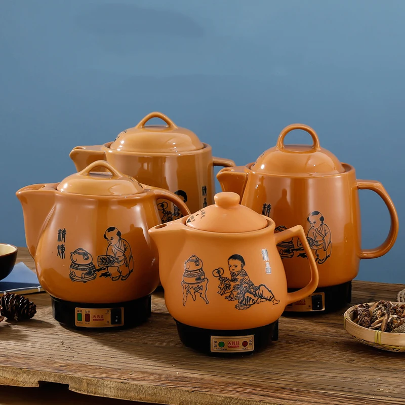 Household Health Care Chinese Medicine Casserole Ceramic Boiling Electric Decoction Pot Kitchen Appliances Kettle Teapot 2