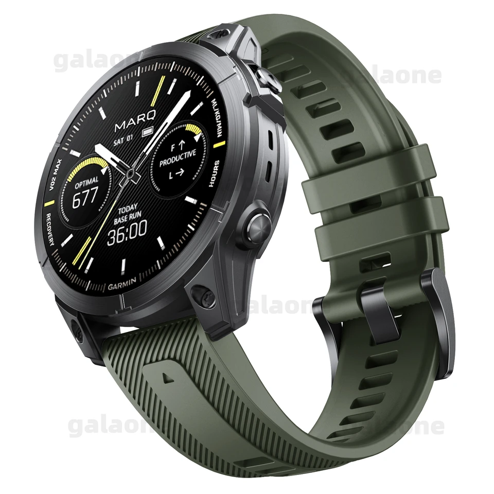 Cinturino 22mm Per Garmin Fenix 7/6/5: Silicone Soft Touch Facile Da Cambiare, Sportivo E Comodo