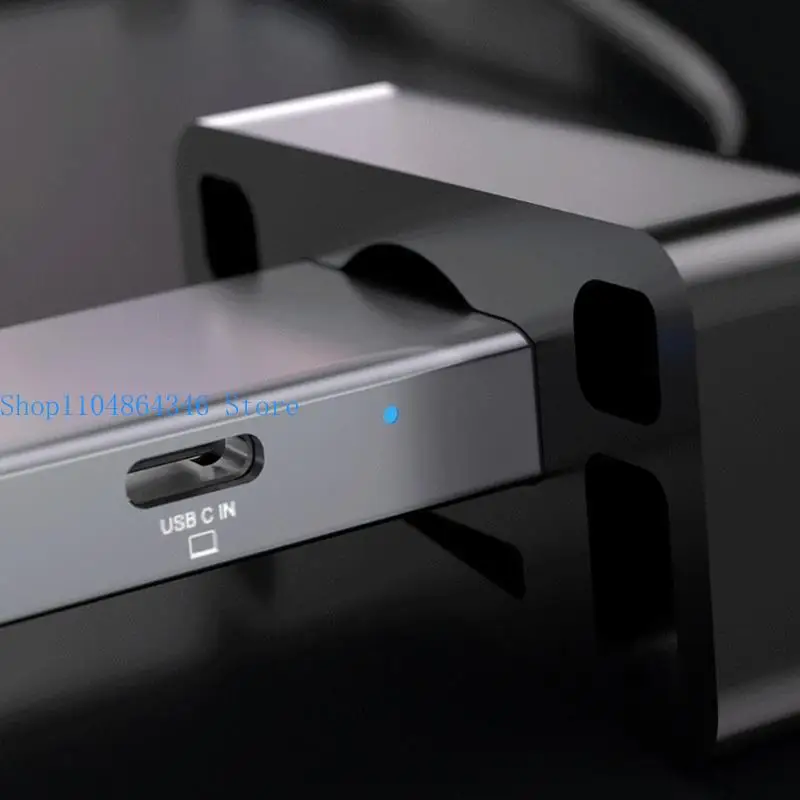 5asd Essential 9포트 USB C 어댑터 도킹 스테이션 PD100W, 더블 카드 리더기 및 이더넷 1000M으로 생산성 향상