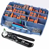 JRready ST6308 DT Connector Kit in 2,3,4,6,8,12 Pin with Solid Terminals，NEW-DT2 Crimper Equivalent to Deutsch HDT-48-00Crimper 1