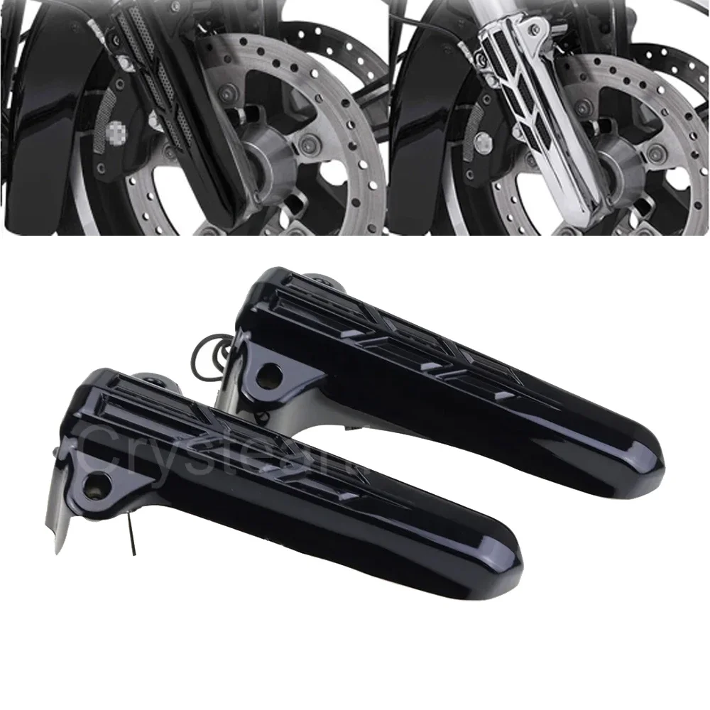 

Mototcycle Front Lower Fork Leg Covers Slider For Harley Touring Road King Electra Street Glide 2014-2020 2019 2018 2017 2016
