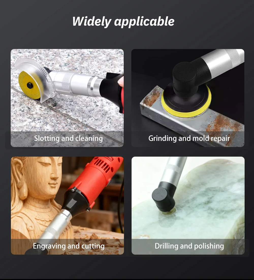 550W Multi-Functional Electric Angle Grinder 90-Degree Elbow Grout Cleaning Mach